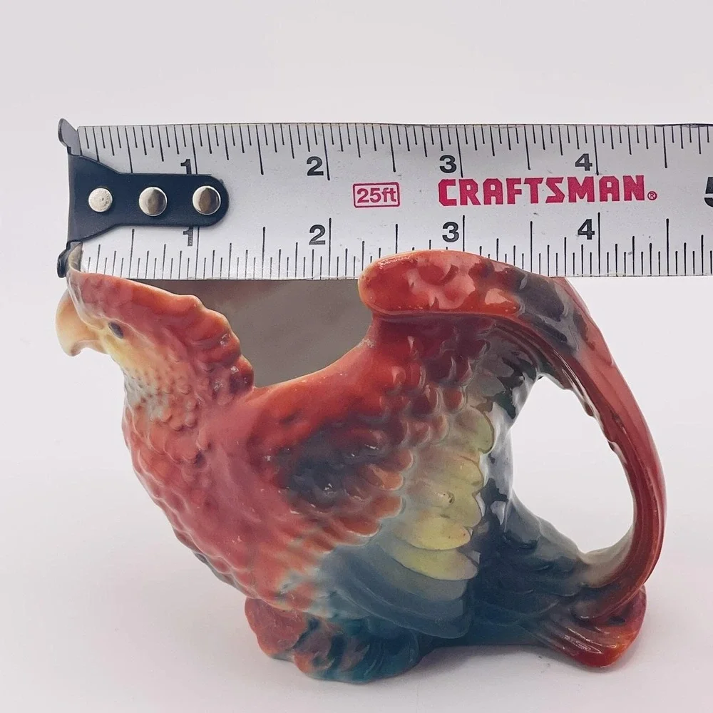 Antique‎ Royal Bayreuth Porcelain Figural Parrot Creamer Cream Jug Pitcher